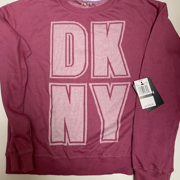 BNWT DKNY Pink Knit Top - Picture 1 of 4
